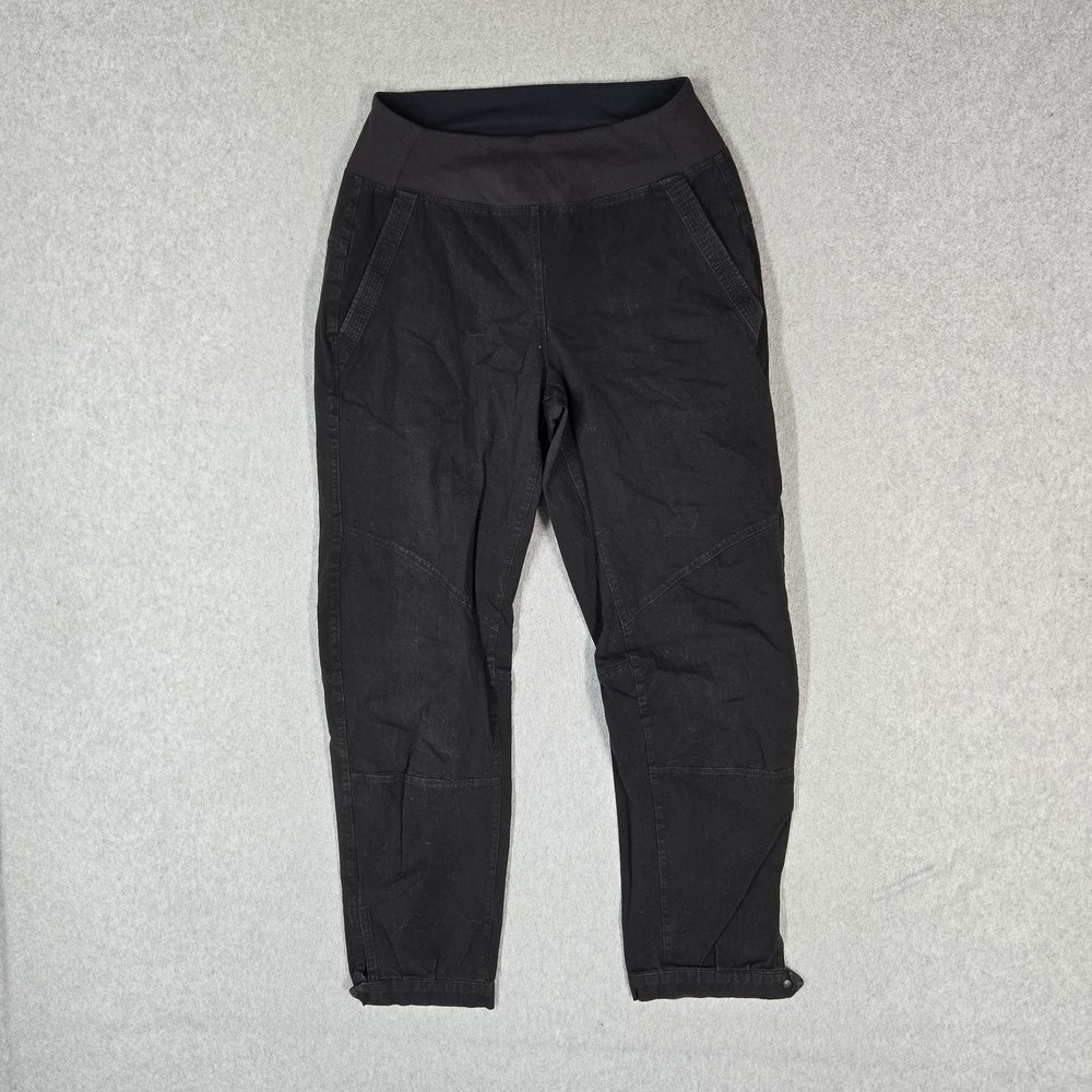 Patagonia Women Pants 2 Black Caliza Rock Jogger 25" Inseam Logo Stretch